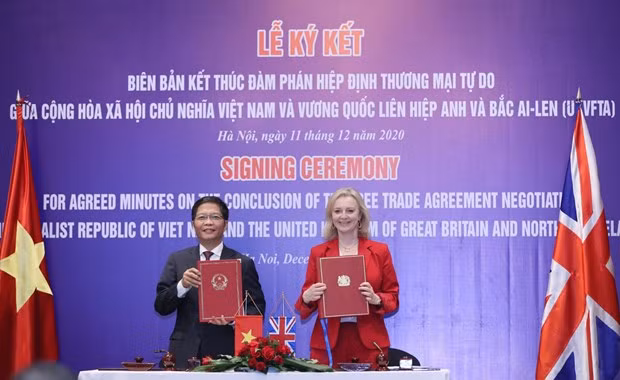 Việt Nam và Anh đang gấp rút hoàn thành các thủ tục, đảm bảo UKVFTA có thể thực hiện ngay từ 23 giờ ngày 31/12/2020. (Ảnh: Đức Duy/Vietnam+)
