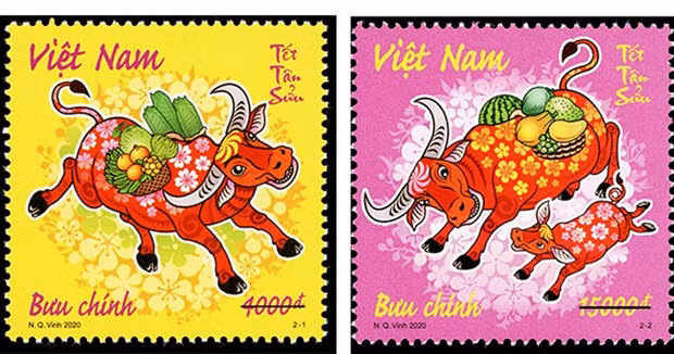 Mẫu bộ tem. (Nguồn: mic.gov.vn) Mẫu bộ tem. (Nguồn: mic.gov.vn)
