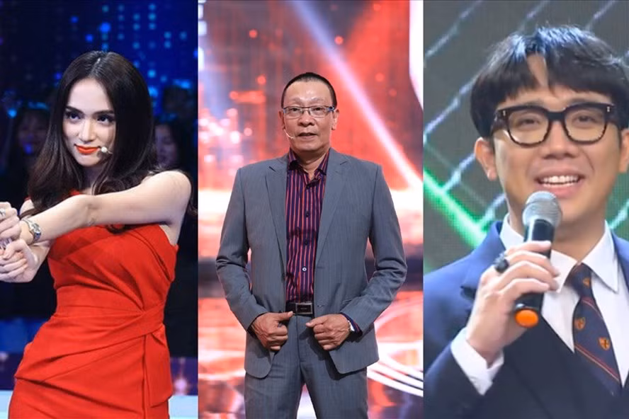 Lại Văn Sâm, Trấn Thành, Hương Giang - 3 gương mặt nổi bật ở gameshow Việt 2020. Ảnh: NSCC.
