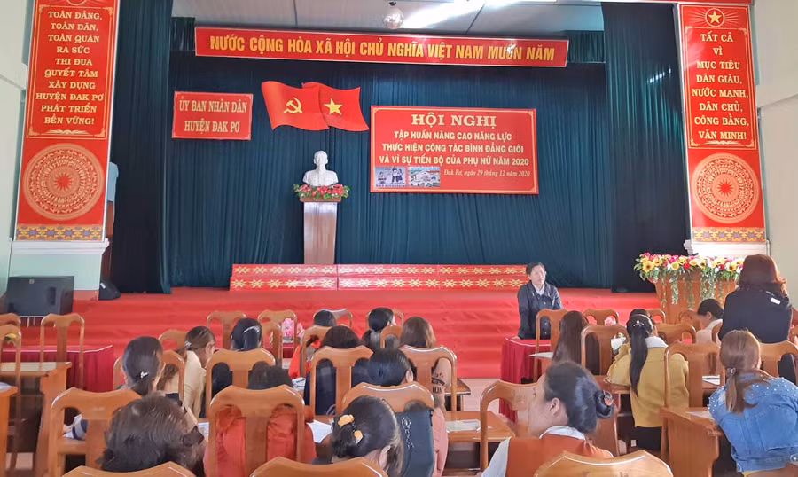 Quang cảnh buổi tập huấn. Ảnh: Tuyết Mai