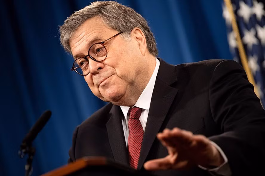 Bộ trưởng Tư pháp Mỹ William Barr. Ảnh: AFP