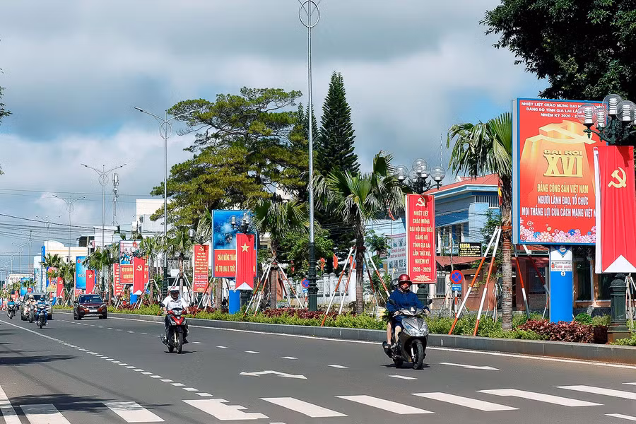 Thành phố Pleiku hôm nay. Ảnh: Đức Thụy