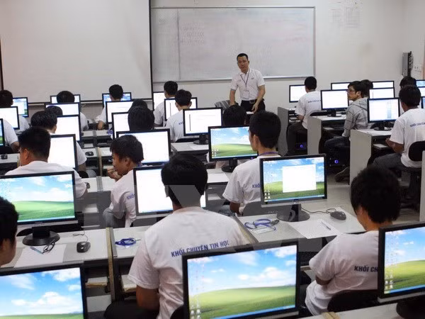 Một giờ Tin học. (Ảnh minh họa. Nguồn: TTXVN)