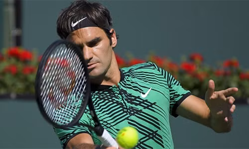 Federer đang chạy đà cho Wimbledon - giải Grand Slam thứ ba trong năm, khởi tranh đầu tháng Bảy. Ảnh: AFP. Federer đang chạy đà cho Wimbledon - giải Grand Slam thứ ba trong năm, khởi tranh đầu tháng Bảy. Ảnh: AFP.