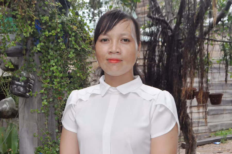 Chị Siu Kiôch- người làm công tác Hội từ lòng kiên nhẫn. Ảnh: Mai Ka Chị Siu Kiôch- người làm công tác Hội từ lòng kiên nhẫn. Ảnh: Mai Ka