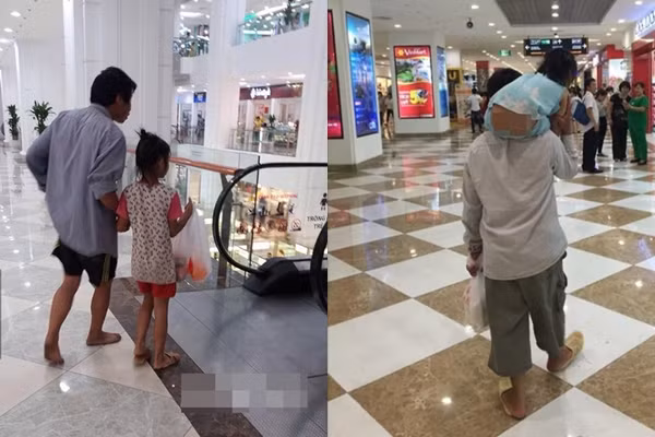Khoảnh khắc về những ông bố nghèo dẫn con đi chơi trung tâm thương mại từng được chia sẻ. Trong cái khó khăn, sự cố gắng của người cha vì ước mơ của con khiến người xem xúc động.