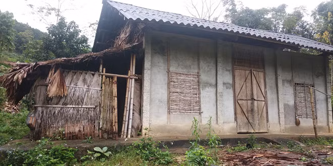 Ngôi nhà Hường sinh sống. Ảnh: Quang Tiến.