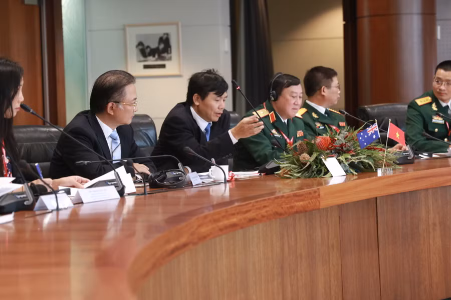 Quang cảnh buổi đối thoại. Ảnh: Bộ Ngoại giao Việt Nam Quang cảnh buổi đối thoại. Ảnh: Bộ Ngoại giao Việt Nam
