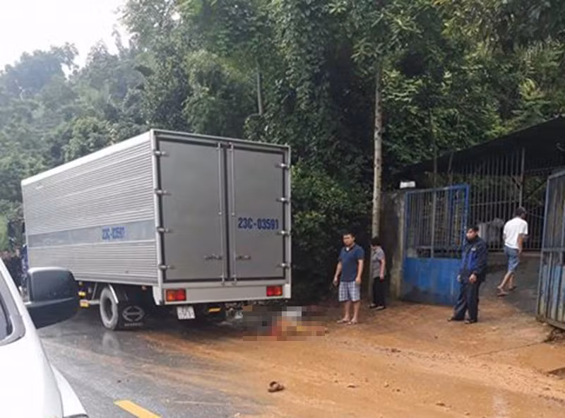 Hiện trường vụ tai nạn.