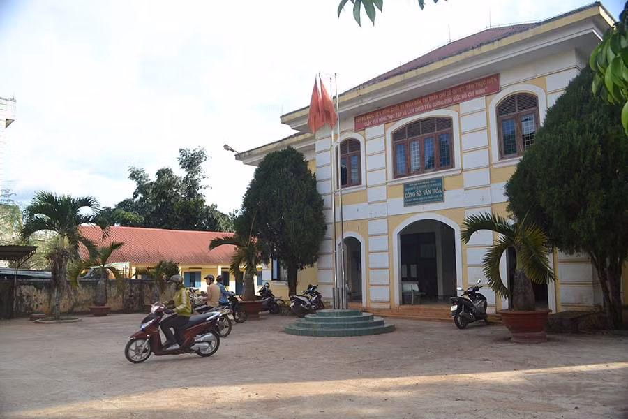  Trụ sở thị trấn Chư Sê, huyện Chư Sê. Ảnh: Hoàng Cư