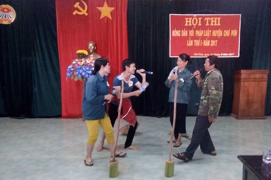  Phần thi tiểu phẩm. Ảnh: Lê Trang 