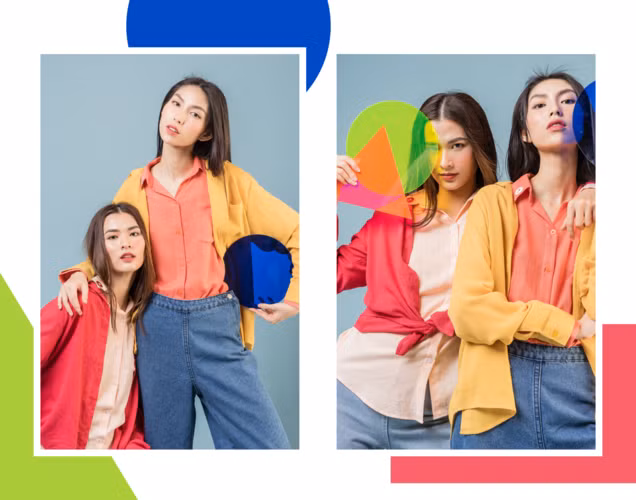 Cả hai cũng khẳng định tình bạn khăng khít thông qua những bộ cánh xuyệt tông và những trang phục đôi xinh xắn.