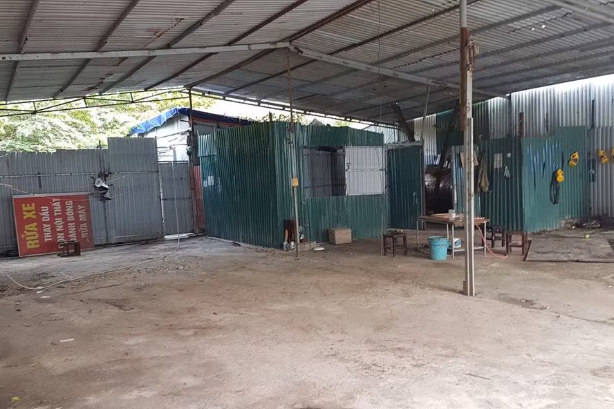 Cửa hàng rửa xe của Phạm Văn Đạo, nơi che giấu hành vi mua bán, vận chuyển lượng ma túy 