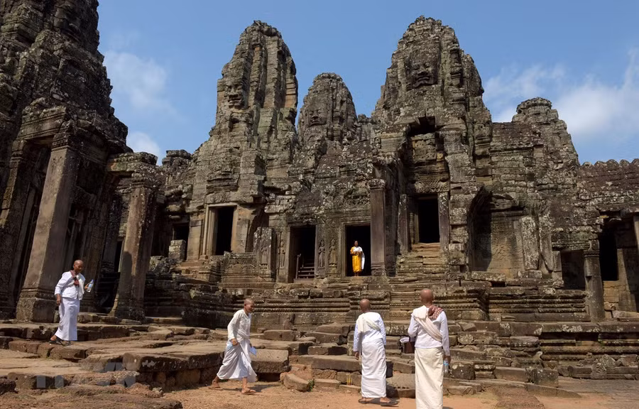 Khu đền cổ Angkor ở Siem Reap, Campuchia. (Ảnh: AFP/TTXVN)