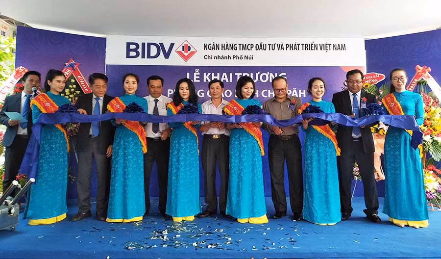  Phòng Giao dịch Chư Pah là phòng giao dịch thứ 5 trực thuộc BIDV Phố Núi. Ảnh: S.C