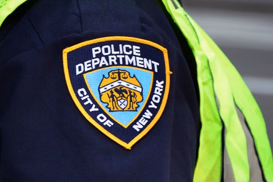 Logo của cảnh sát New York, Mỹ. Ảnh: AFP