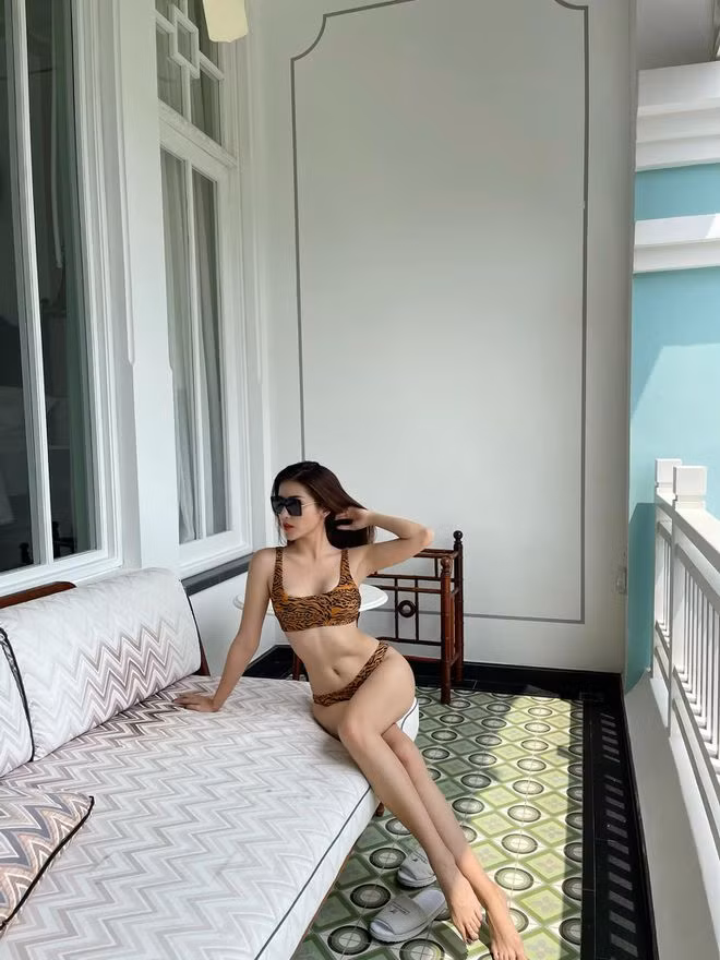 Nhờ ăn uống khoa học và tập luyện đều đặn, Huyền Vy sở hữu vóc dáng 