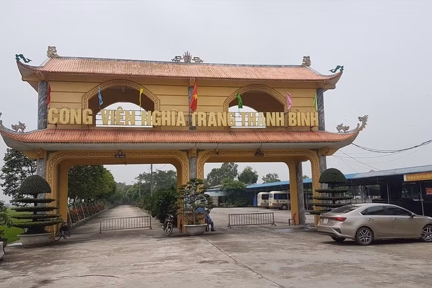 Một trong các cơ sở tang lễ ở Thái Bình mà Nguyễn Xuân Đường cùng các bị can đứng ra thu tiền hỏa táng. Ảnh: Việt Dũng