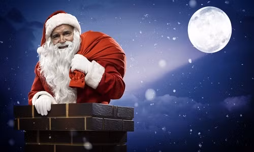 Theo truyền thuyết, ông già Noel thường chui qua ống khói để mang quà cho các em nhỏ vào đêm Giáng sinh.