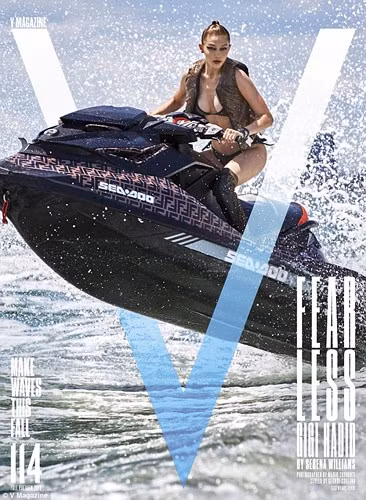 Trong những bức hình khác, Gigi Hadid rũ bỏ vẻ đẹp mong manh để trở nên mạnh mẽ đầy cá tính.