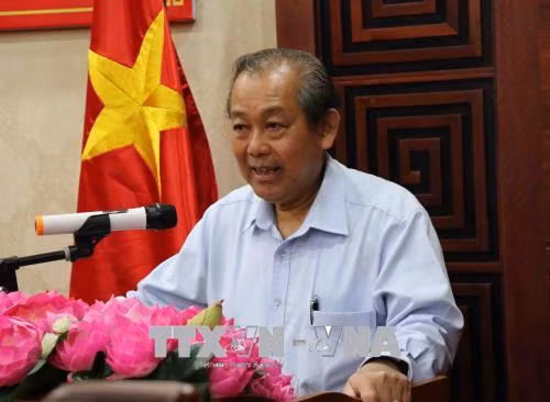 Phó Thủ tướng Thường trực Trương Hòa Bình phát biểu tại buổi làm việc với lãnh đạo tỉnh Đắk Lắk.