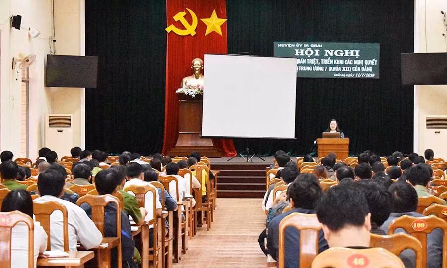 Quang cảnh toàn Hội nghị học tập. Ảnh: Phan Thương Quang cảnh toàn Hội nghị học tập. Ảnh: Phan Thương