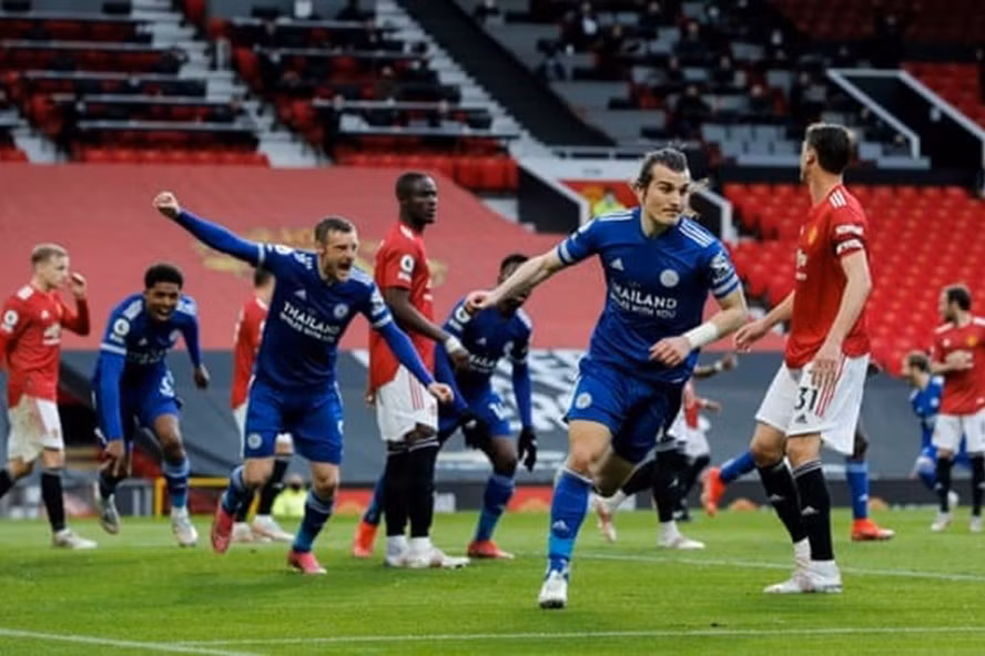 Man United thất bại trước Leicester trong trận cầu thủ tục. Ảnh: AFP.
