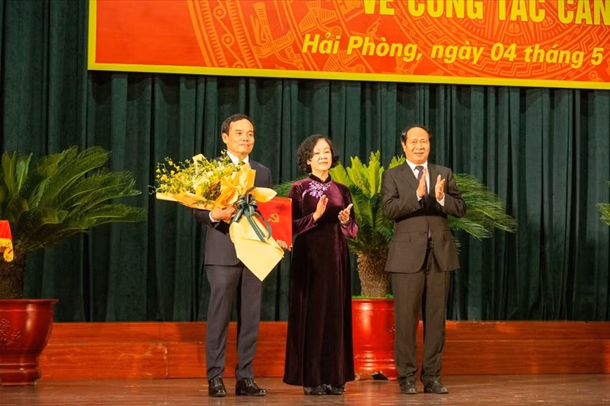 Ông Trần Lưu Quang giữ chức Tân Bí thư Thành ủy Hải Phòng. Ảnh Cổng tin tức Hải Phòng