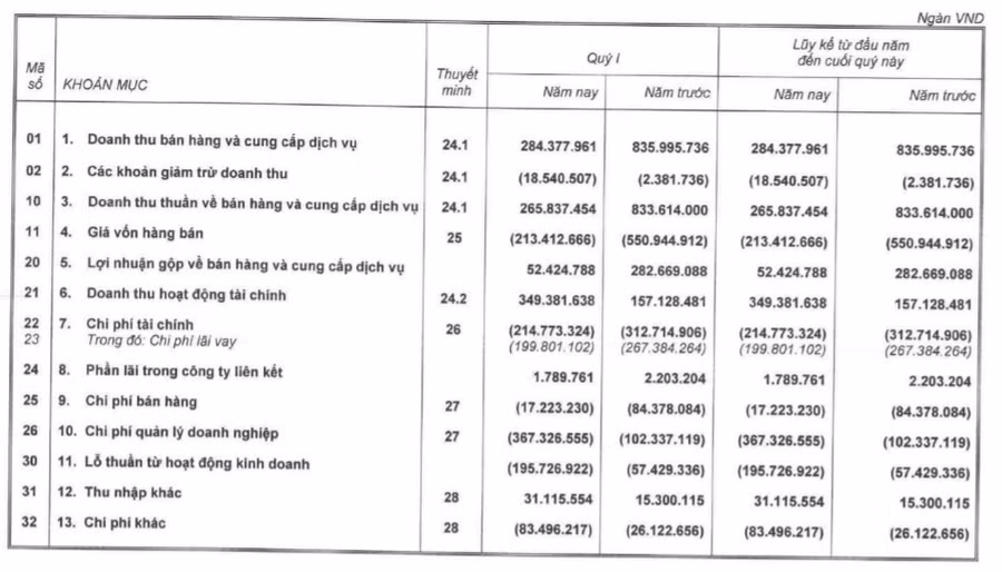 Báo cáo tài chính quý I/2021 của Hoàng Anh Gia Lai do bầu Đức làm Chủ tịch
