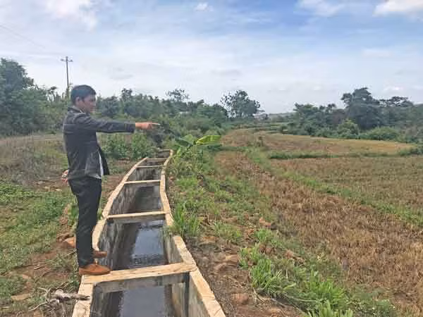 Hạ tầng thủy lợi đã được kiên cố hóa tại xã Kông Htok