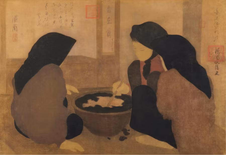 Bức "Thợ nhuộm". Bức