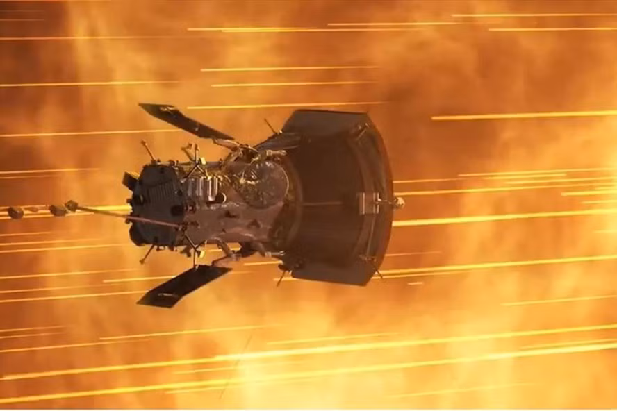 Tàu vũ trụ Parker Solar Probe vừa phá kỷ lục của chính mình trong hoạt động tiếp cận mặt trời ngày 29.4. Ảnh: NASA.