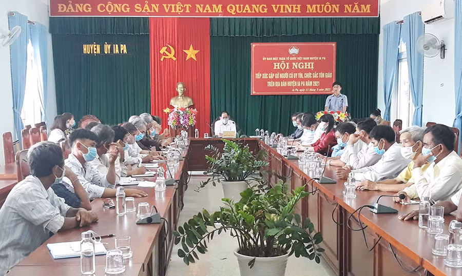 Quang cảnh hội nghị gặp mặt. Ảnh: Mai Linh Quang cảnh buổi gặp mặt. Ảnh: Mai Linh