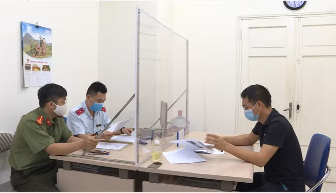  Trần Văn Duy tại cuộc làm việc với cơ quan chức năng