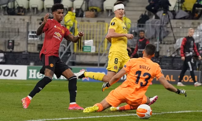Phong độ tệ hại đeo bám Rashford trong giai đoạn then chốt của mùa giải. Ảnh: Getty.