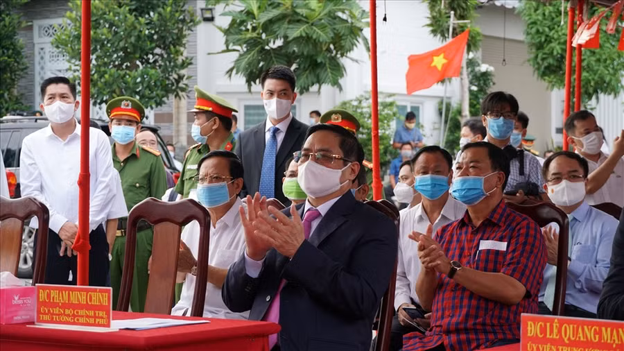 Thủ tướng Phạm Minh Chính đã dự lễ khai mạc bầu cử đại biểu Quốc hội khóa XV và HĐND các cấp nhiệm kỳ 2021-2026. Ảnh: Tạ Quang