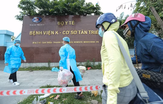 Ổ dịch tại Bệnh viện K cơ sở Tân Triều đang rất phức tạp - Ảnh: Ngô Nhung