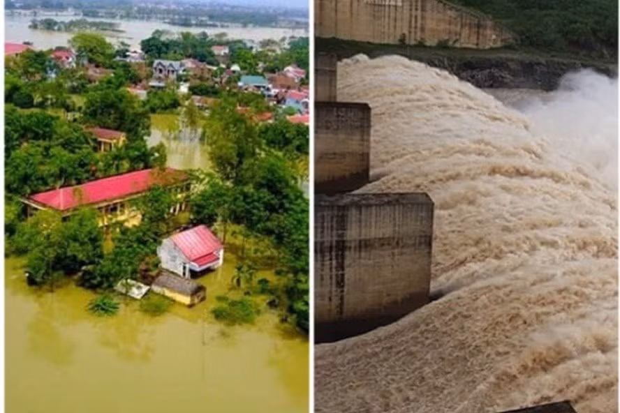 Nếu xả lũ không đúng quy trình sẽ "đe doạ" vùng hạ du. Ảnh minh hoạ: Thảo Anh. Nếu xả lũ không đúng quy trình sẽ