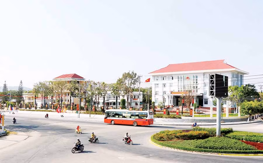 Diện mạo đô thị An Khê ngày càng khang trang, hiện đại. Ảnh: INTERNET