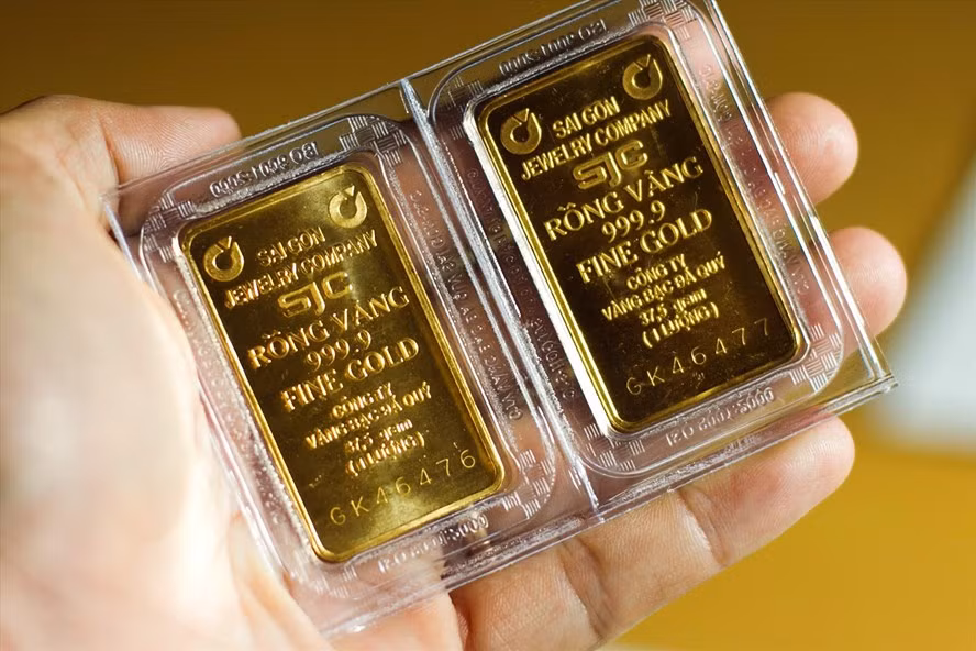 Giá vàng miếng SJC vào chiều nay đang được điều chỉnh tăng trở lại. Ảnh: Hải Nguyễn