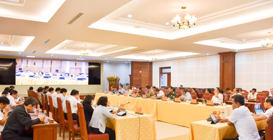 Quang cảnh Hội nghị tại điểm cầu tỉnh Gia Lai. Ảnh: Trần Dung