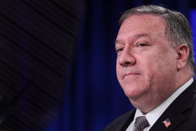 Tại cuộc họp báo ngày 8-7, Ngoại trưởng Pompeo lên án Trung Quốc về nhiều vấn đề. Ảnh: Reuters Tại cuộc họp báo ngày 8-7, Ngoại trưởng Pompeo lên án Trung Quốc về nhiều vấn đề. Ảnh: Reuters