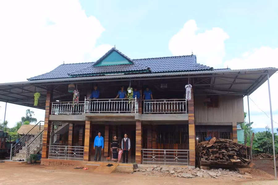 Homestay của anh Rơ Châm Xế (xã Ia Mơ Nông, huyện Chư Pah). Ảnh: Thủy Bình 
