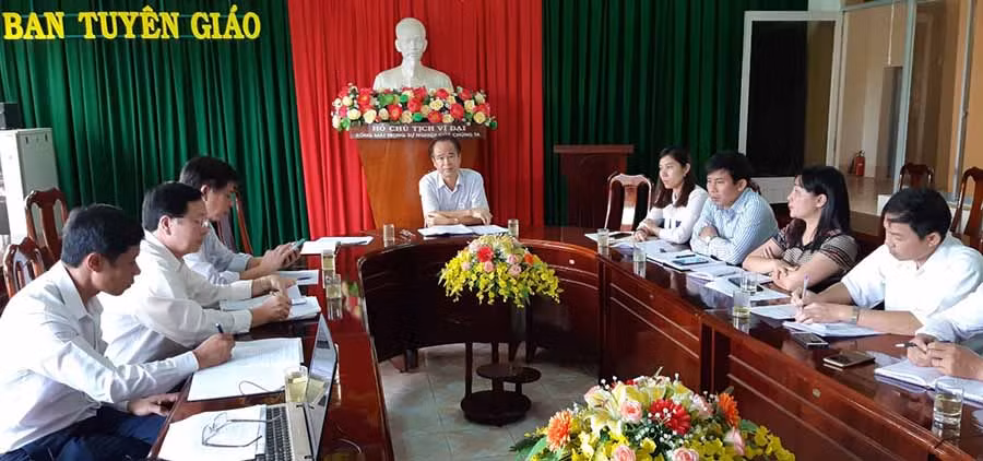 Quang cảnh buổi họp. Ảnh: D.L Quang cảnh buổi họp. Ảnh: D.L