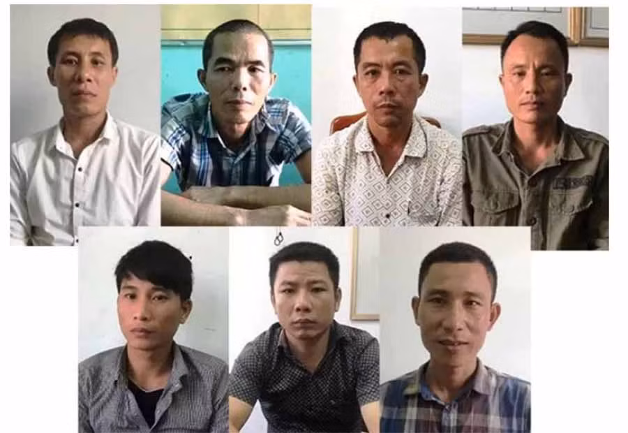 7 trong số 11 đối tượng tham gia vụ phá rừng này đã bị Công an huyện Bố Trạch khởi tố