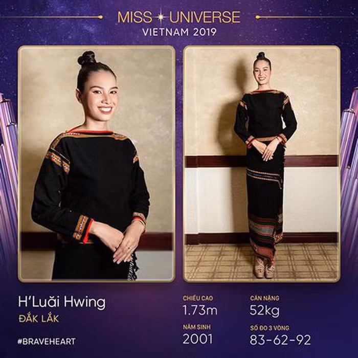 Đăng ký thi Hoa hậu Hoàn vũ Việt Nam 2019, H'Luăi Hwing gây chú ý với câu chuyện xúc động khi được đàn chị đồng hương H'Hen Niê cổ vũ tinh thần bằng một đôi giày cao gót.