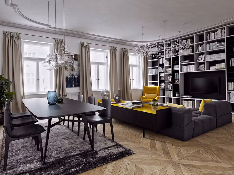 Bộ bàn ghế sofa có ghế, mặt bàn màu vàng chanh đã góp phần tô điểm cho căn phòng có các vật dụng với màu sắc tương phản. Bộ bàn ghế sofa có ghế, mặt bàn màu vàng chanh đã góp phần tô điểm cho căn phòng có các vật dụng với màu sắc tương phản.