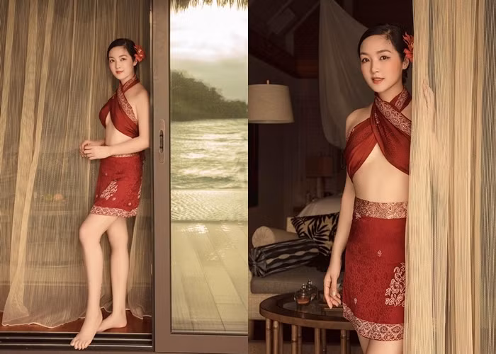  Lần công tác này của cô cũng trùng vào dịp nghỉ lễ, vì vậy, Giáng My đã tranh thủ tận hưởng những chuyến đi vui chơi tại đây. Hoa hậu đền Hùng đã đi thăm quan phong cảnh và trải nghiệm văn hóa, ẩm thực của quốc đảo thiên đường này.