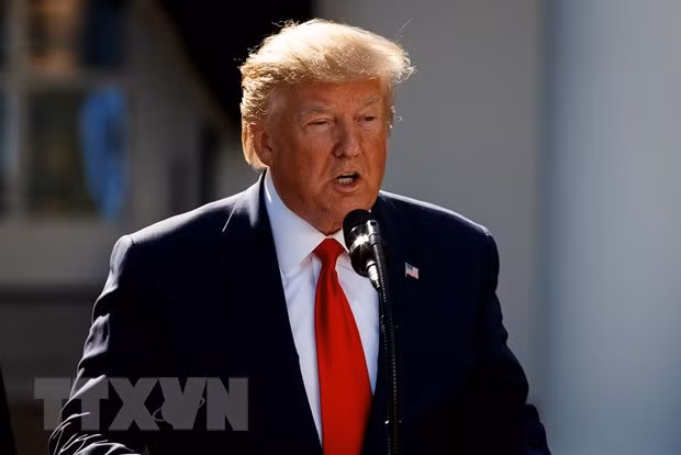Tổng thống Mỹ Donald Trump đứng trước nguy cơ bị luận tội. (Ảnh: THX/TTXVN)
