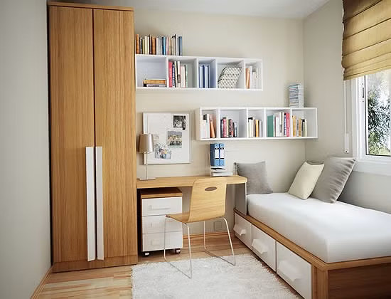  Thiết kế tủ âm tường và giá sách độc đáo giúp trẻ thuận tiện trong sinh hoạt.